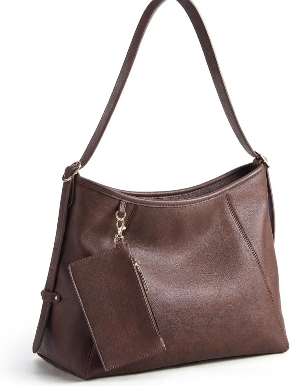 Stylish PU Leather Hobo Bag for Women | Multi-Pocket Crossbody & Tote Purse